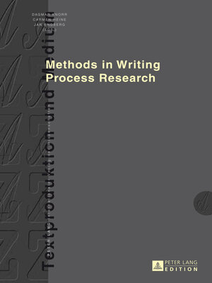 cover image of Methods in Writing Process Research